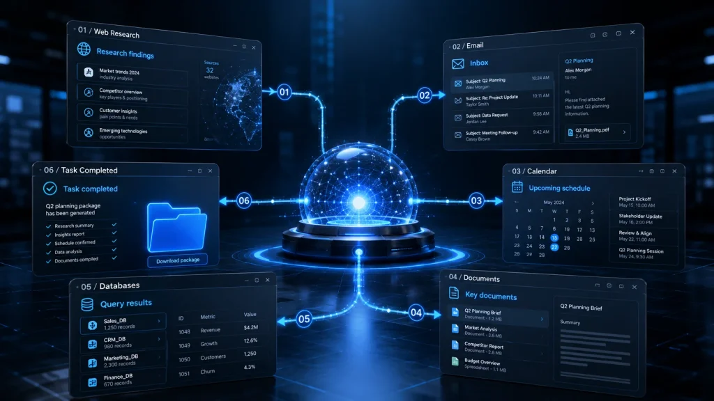 How an AI Agent Completes a Multi-Step Task