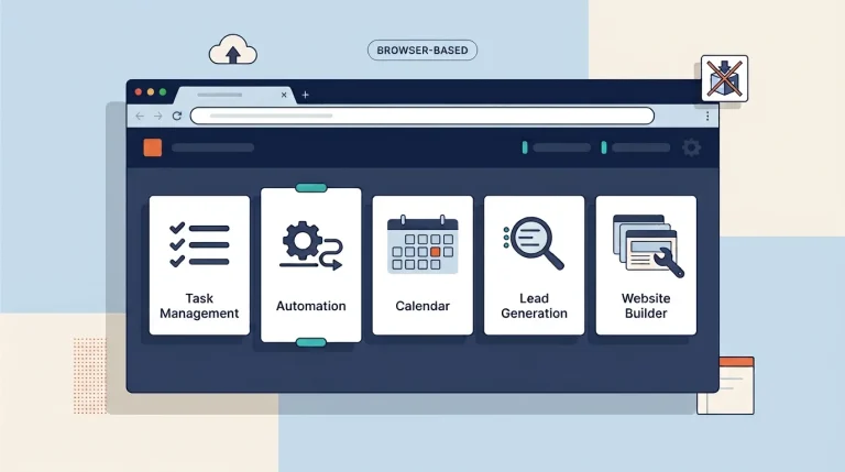 Browser-based business tools workspace