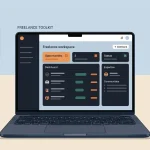 Illustration showing freelance toolkit and opportunities