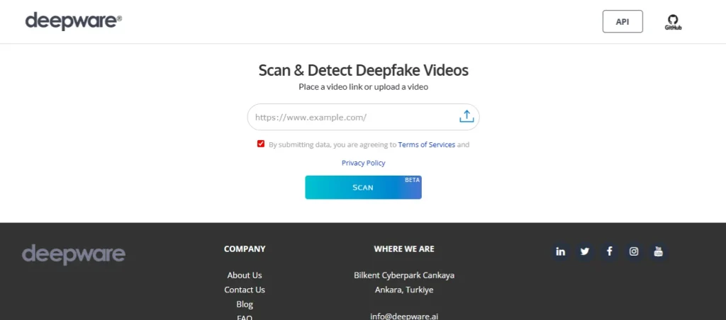 Deepware Website