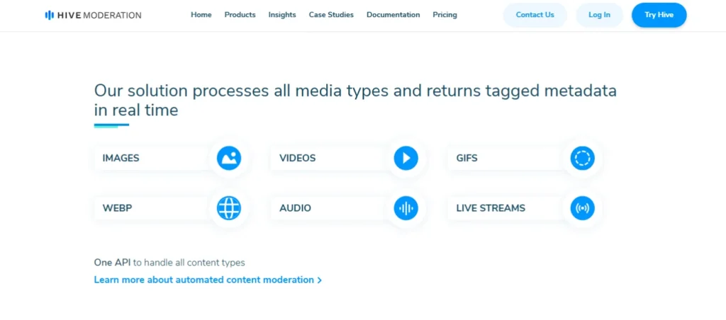 Hive Moderation Website