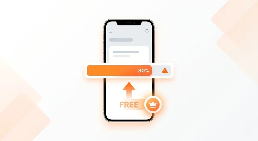Free to Paid Progress